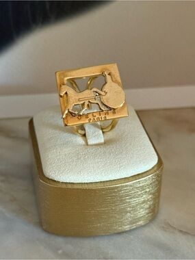 Vintage Celine Scarf Ring 🐎